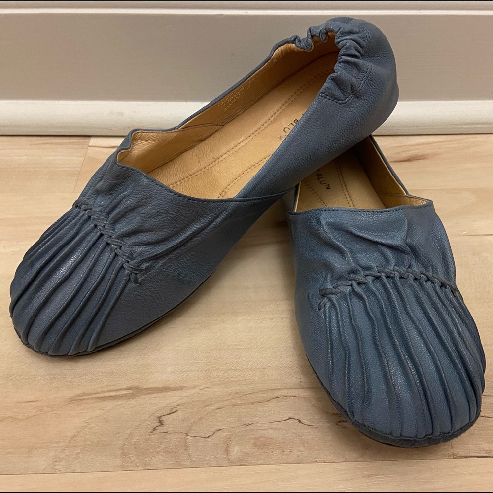 Chocolat Blu Leather Ballet Flats Size 7.5